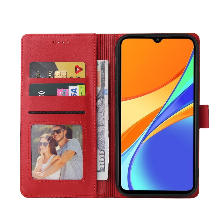For Xiaomi Redmi 9C GQUTROBE Skin Feel Magnetic Leather Phone Case