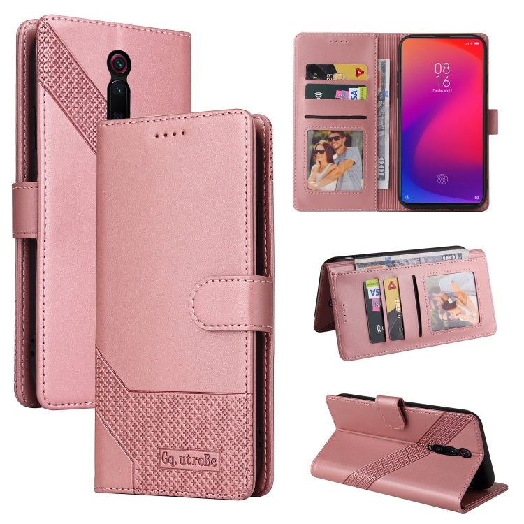 For Xiaomi Redmi K20 GQUTROBE Skin Feel Magnetic Leather Phone Case
