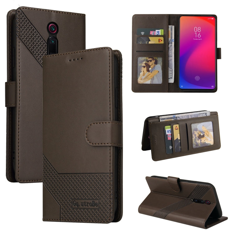 For Xiaomi Redmi K20 GQUTROBE Skin Feel Magnetic Leather Phone Case