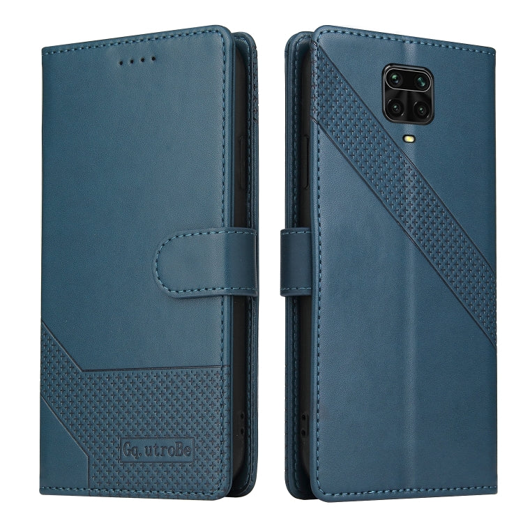 For Xiaomi Redmi Note 9 Pro GQUTROBE Skin Feel Magnetic Leather Phone Case