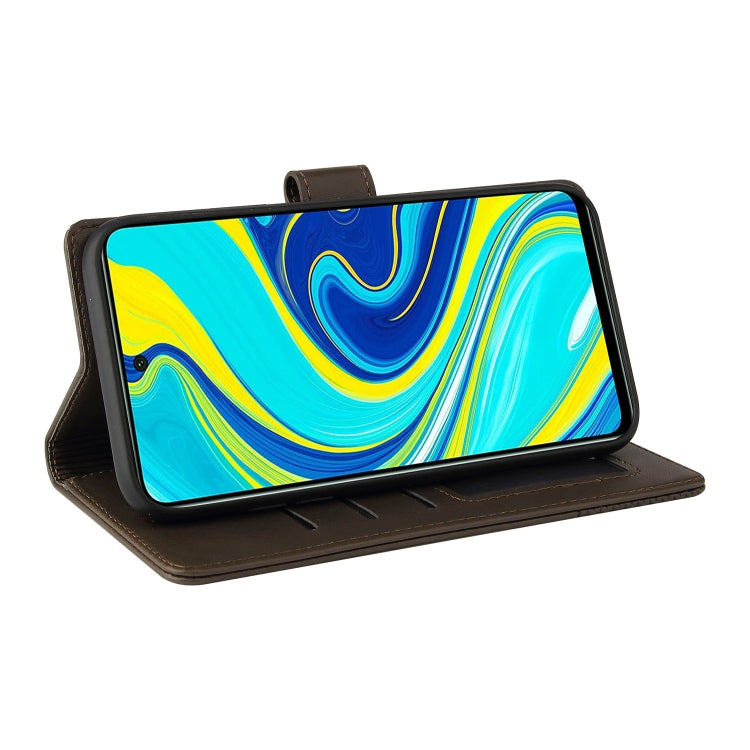 For Xiaomi Redmi Note 9 Pro GQUTROBE Skin Feel Magnetic Leather Phone Case