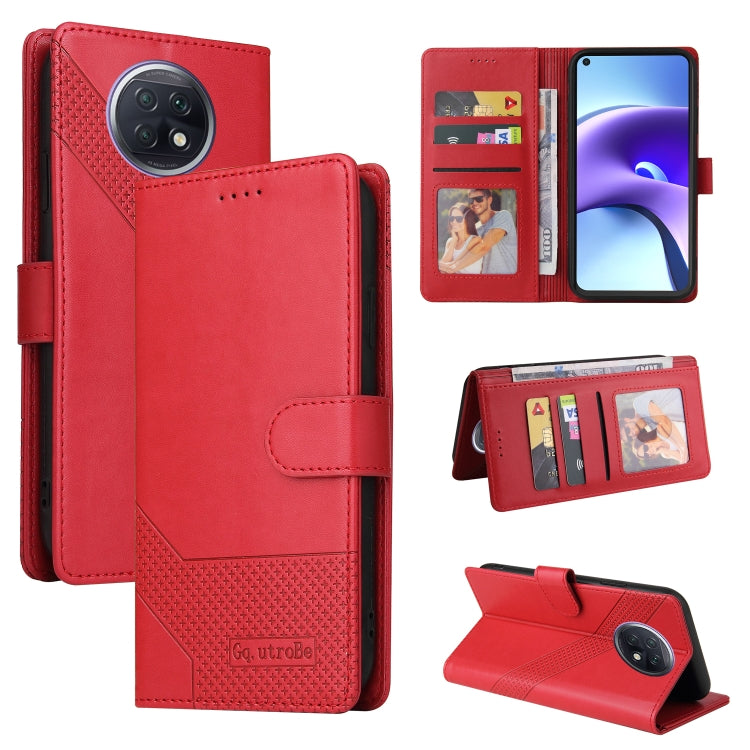 For Xiaomi Redmi Note 9T GQUTROBE Skin Feel Magnetic Leather Phone Case