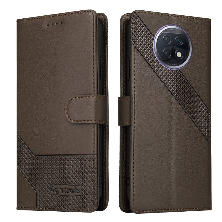For Xiaomi Redmi Note 9T GQUTROBE Skin Feel Magnetic Leather Phone Case