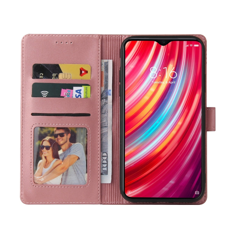 For Xiaomi Redmi Note 8 Pro GQUTROBE Skin Feel Magnetic Leather Phone Case