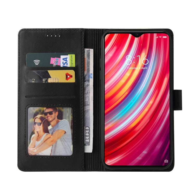 For Xiaomi Redmi Note 8 Pro GQUTROBE Skin Feel Magnetic Leather Phone Case