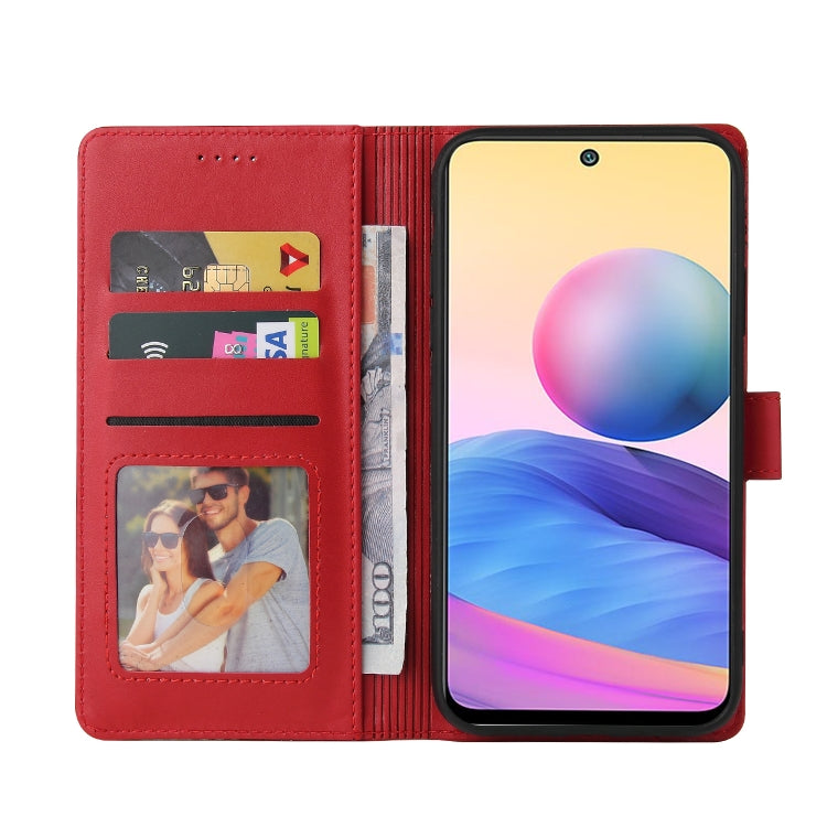 For Xiaomi Redmi Note 10 5G GQUTROBE Skin Feel Magnetic Leather Phone Case