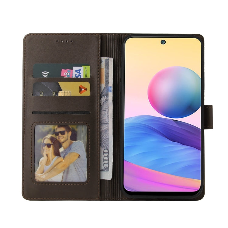 For Xiaomi Redmi Note 10 5G GQUTROBE Skin Feel Magnetic Leather Phone Case