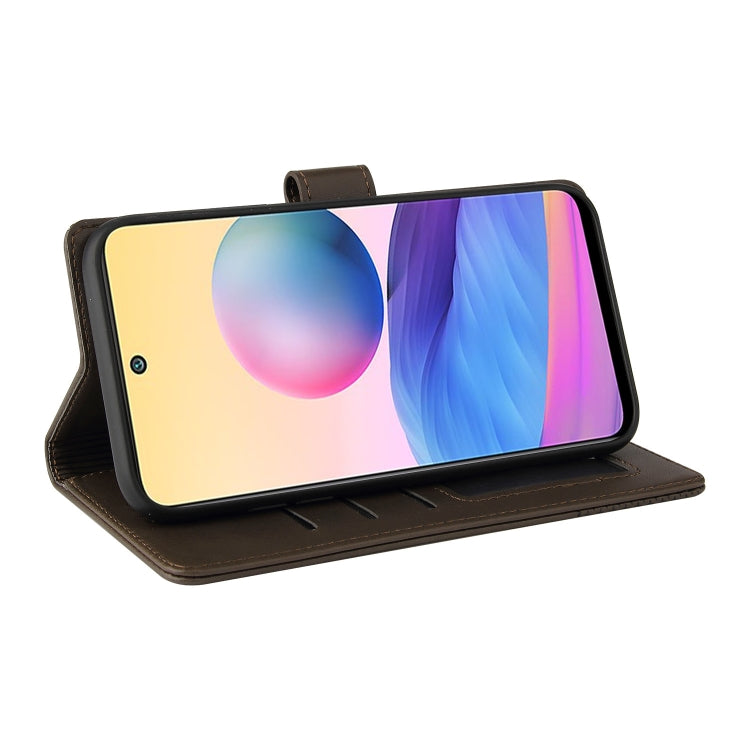 For Xiaomi Redmi Note 10 5G GQUTROBE Skin Feel Magnetic Leather Phone Case