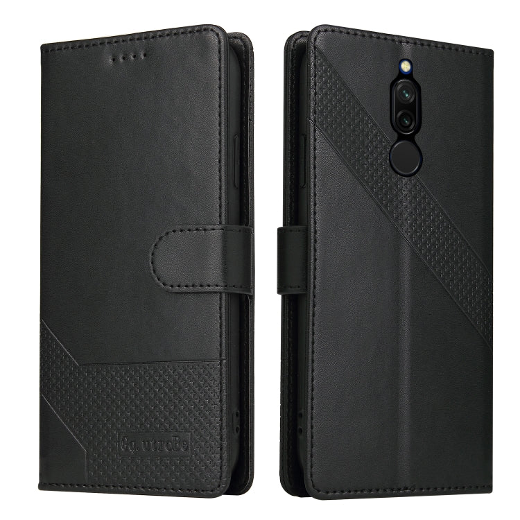 For Xiaomi Redmi 8 GQUTROBE Skin Feel Magnetic Leather Phone Case