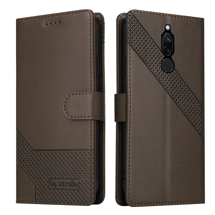 For Xiaomi Redmi 8 GQUTROBE Skin Feel Magnetic Leather Phone Case