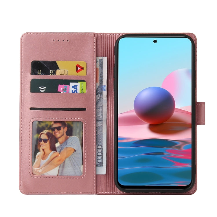 For Xiaomi Redmi Note 10 4G GQUTROBE Skin Feel Magnetic Leather Phone Case