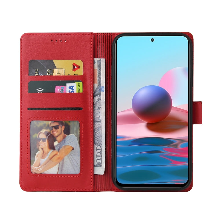 For Xiaomi Redmi Note 10 4G GQUTROBE Skin Feel Magnetic Leather Phone Case