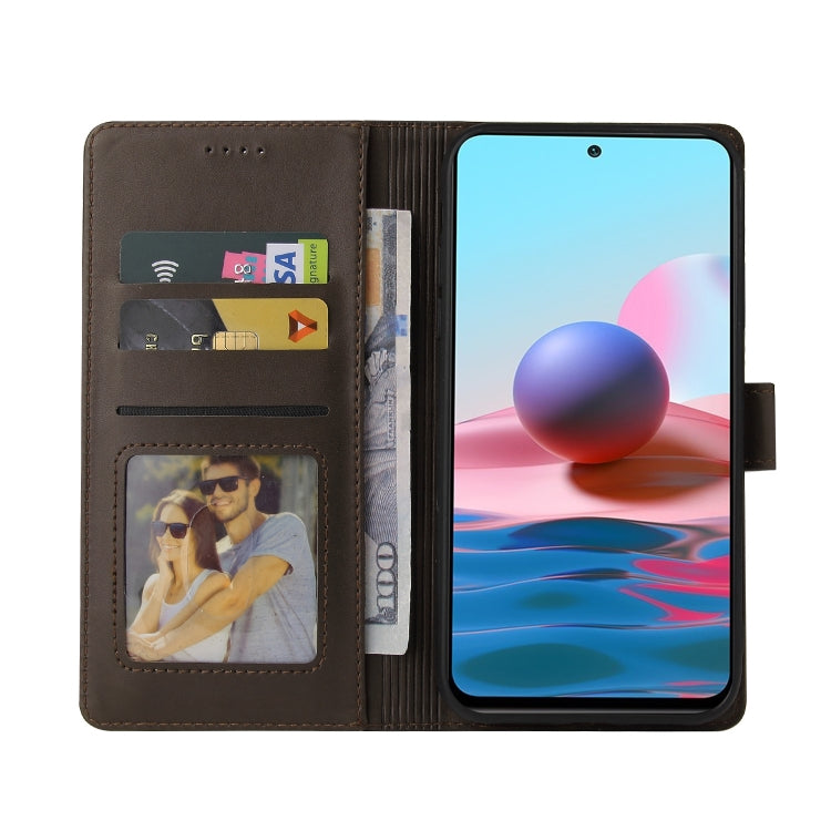 For Xiaomi Redmi Note 10 4G GQUTROBE Skin Feel Magnetic Leather Phone Case
