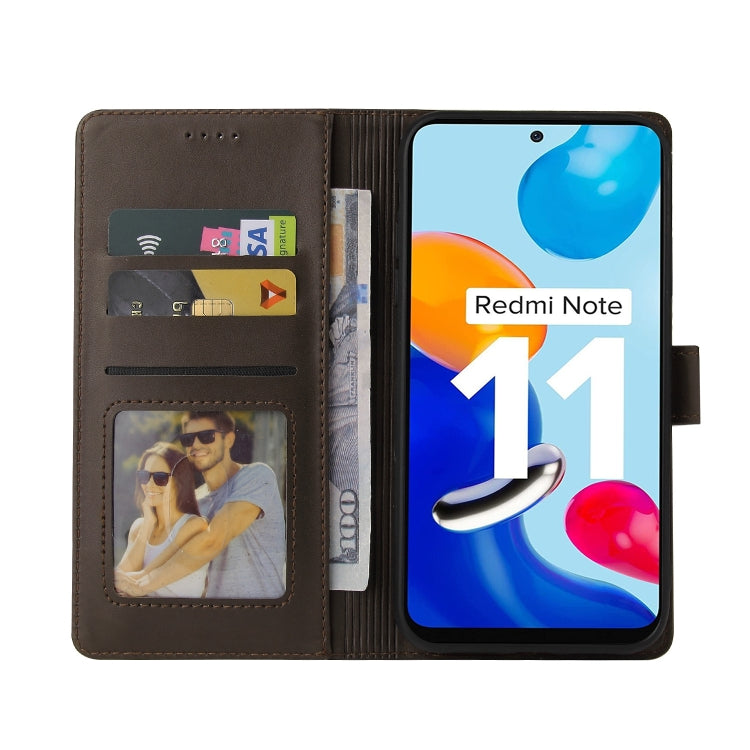 For Xiaomi Redmi Note 11 4G Global GQUTROBE Skin Feel Magnetic Leather Phone Case