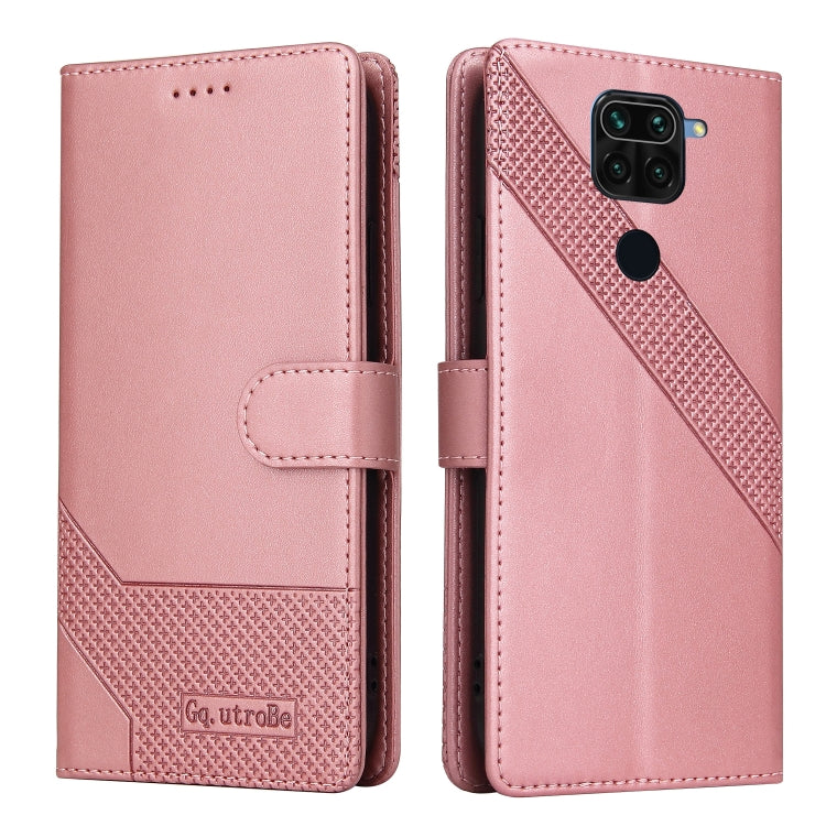 For Xiaomi Redmi Note 9 / 10X 4G GQUTROBE Skin Feel Magnetic Leather Phone Case