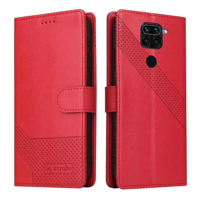 For Xiaomi Redmi Note 9 / 10X 4G GQUTROBE Skin Feel Magnetic Leather Phone Case