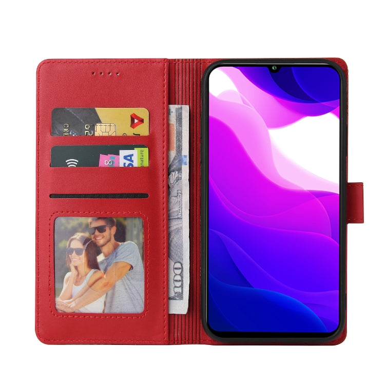 For Xiaomi Mi 10 Lite GQUTROBE Skin Feel Magnetic Leather Phone Case