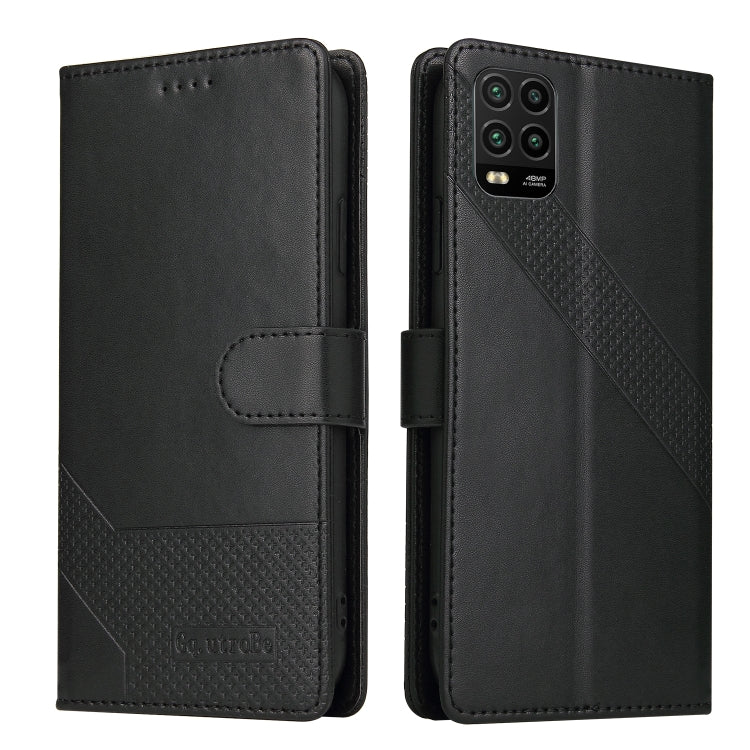 For Xiaomi Mi 10 Lite GQUTROBE Skin Feel Magnetic Leather Phone Case