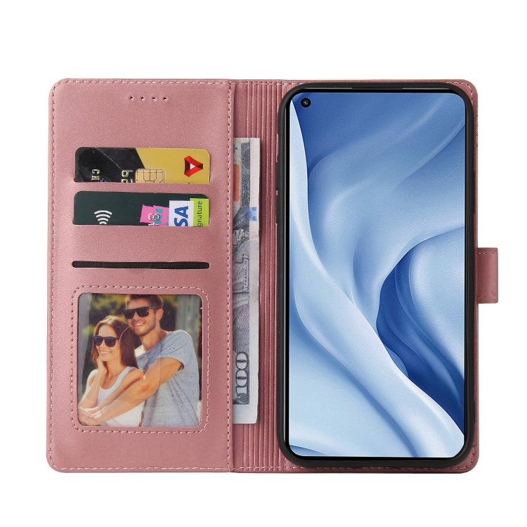 For Xiaomi Mi 11 Lite GQUTROBE Skin Feel Magnetic Leather Phone Case