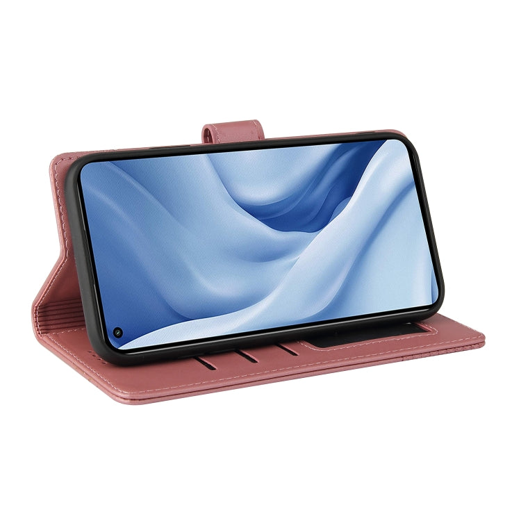 For Xiaomi Mi 11 Lite GQUTROBE Skin Feel Magnetic Leather Phone Case