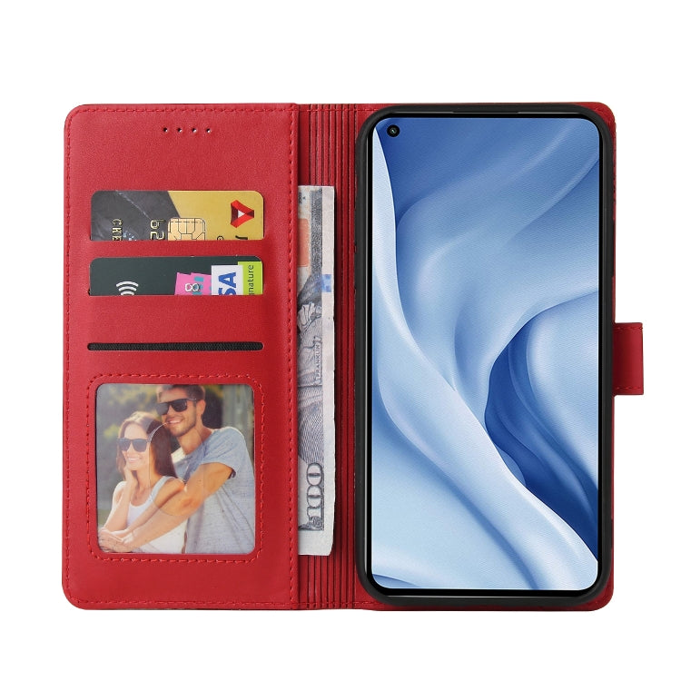 For Xiaomi Mi 11 Lite GQUTROBE Skin Feel Magnetic Leather Phone Case