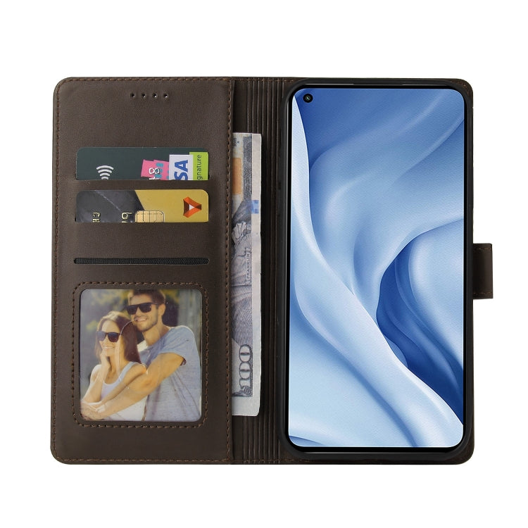 For Xiaomi Mi 11 Lite GQUTROBE Skin Feel Magnetic Leather Phone Case