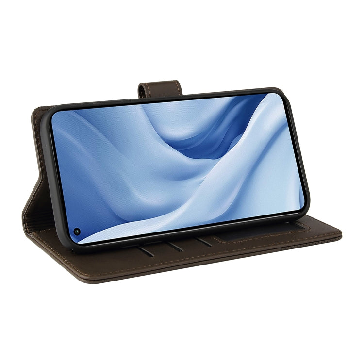 For Xiaomi Mi 11 Lite GQUTROBE Skin Feel Magnetic Leather Phone Case