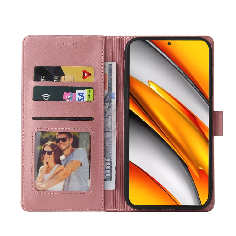 For Xiaomi Poco F3 GQUTROBE Skin Feel Magnetic Leather Phone Case