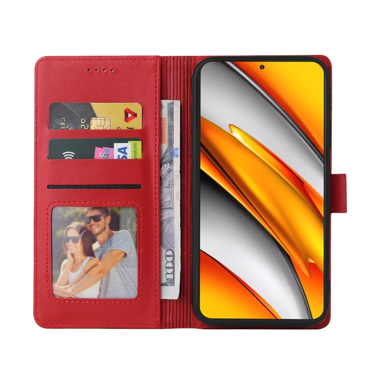 For Xiaomi Poco F3 GQUTROBE Skin Feel Magnetic Leather Phone Case