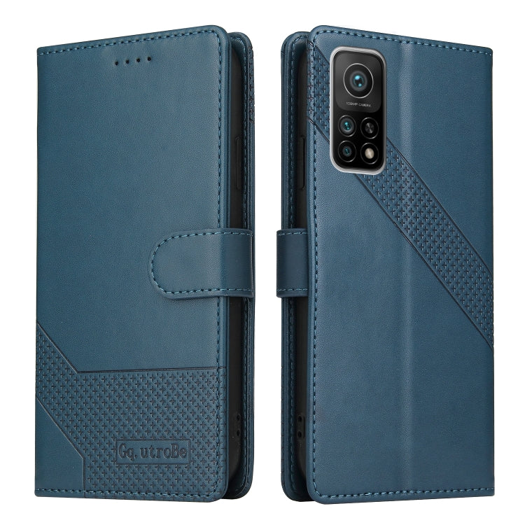 For Xiaomi Mi 10T Pro GQUTROBE Skin Feel Magnetic Leather Phone Case