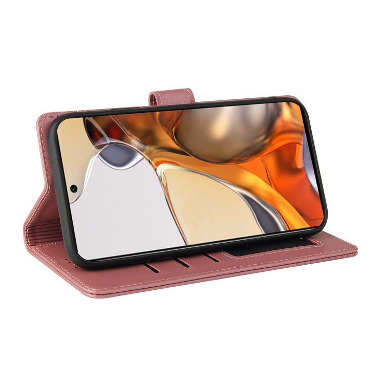 For Xiaomi 11T / 11T Pro GQUTROBE Skin Feel Magnetic Leather Phone Case