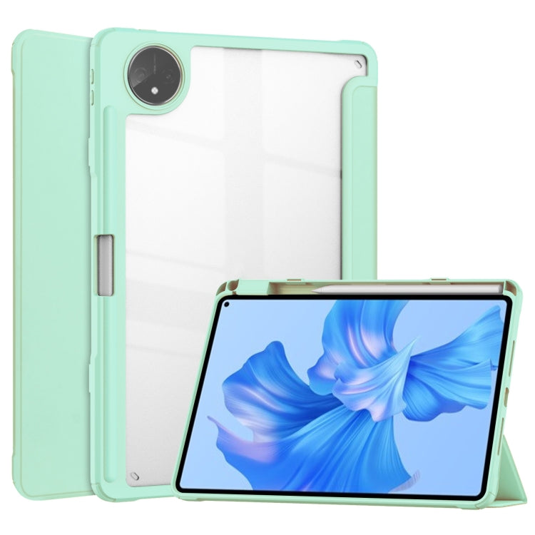 For Huawei MatePad Pro 11 2022 Tri-fold Clear TPU Leather Smart Tablet Case