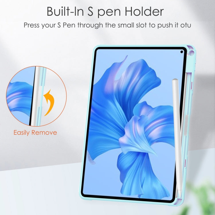 For Huawei MatePad Pro 11 2022 Tri-fold Clear TPU Leather Smart Tablet Case