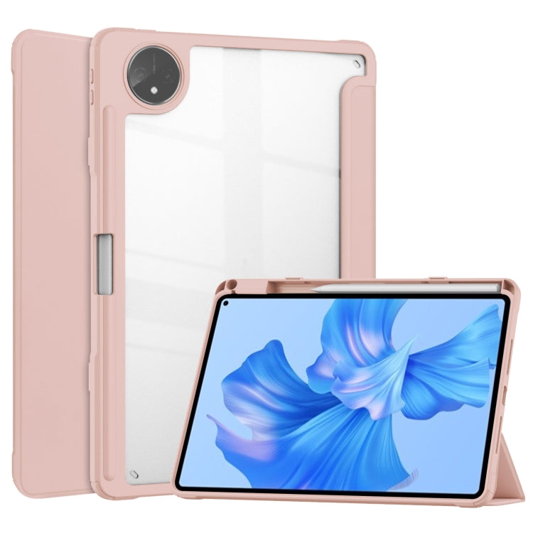 For Huawei MatePad Pro 11 2022 Tri-fold Clear TPU Leather Smart Tablet Case