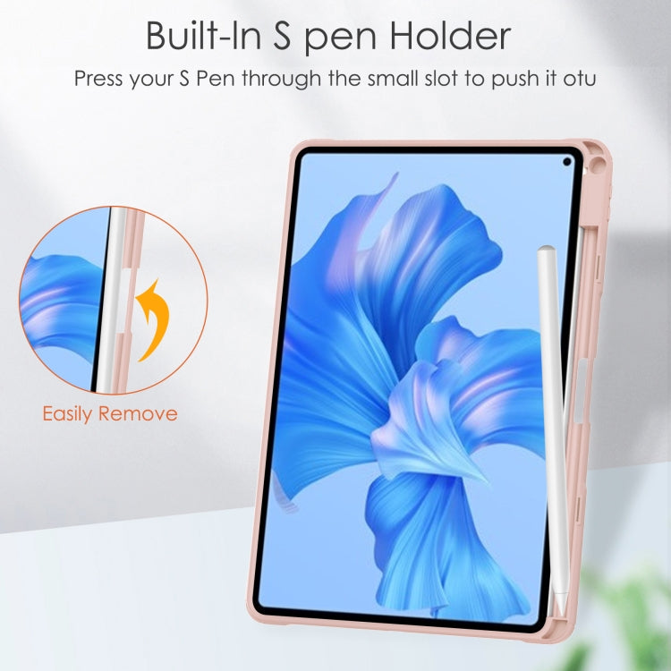 For Huawei MatePad Pro 11 2022 Tri-fold Clear TPU Leather Smart Tablet Case