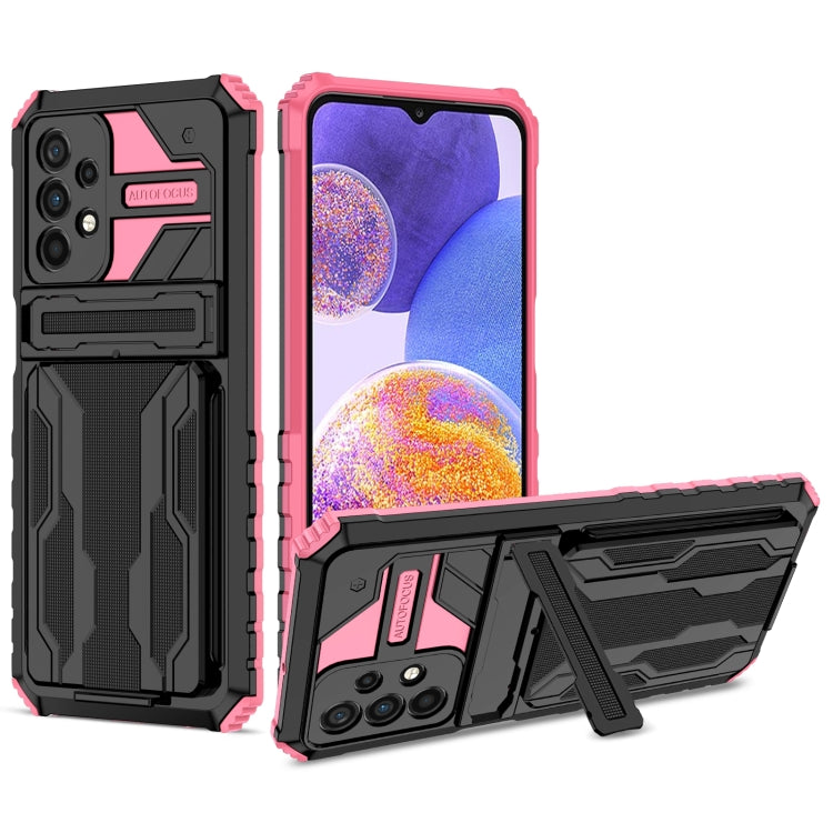 For Samsung Galaxy A23 4G / 5G Kickstand Armor Card Wallet Phone Case