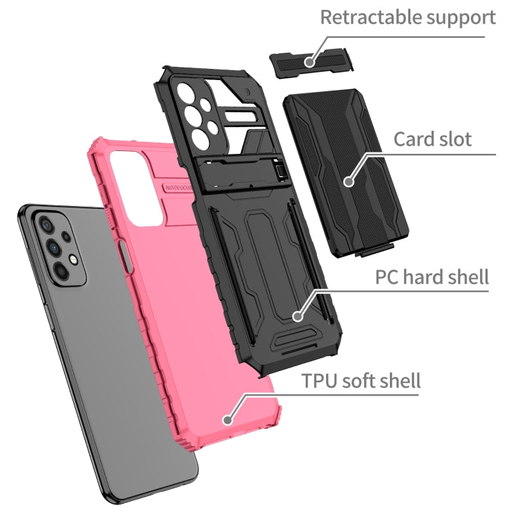 For Samsung Galaxy A23 4G / 5G Kickstand Armor Card Wallet Phone Case