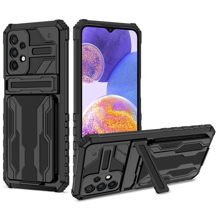 For Samsung Galaxy A23 4G / 5G Kickstand Armor Card Wallet Phone Case