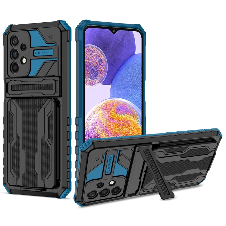 For Samsung Galaxy A23 4G / 5G Kickstand Armor Card Wallet Phone Case