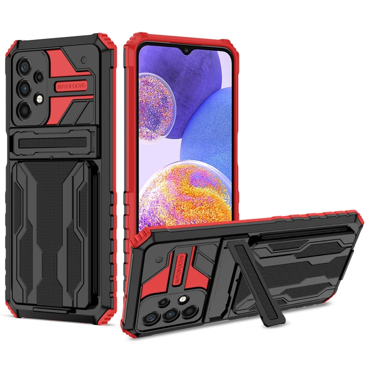 For Samsung Galaxy A23 4G / 5G Kickstand Armor Card Wallet Phone Case