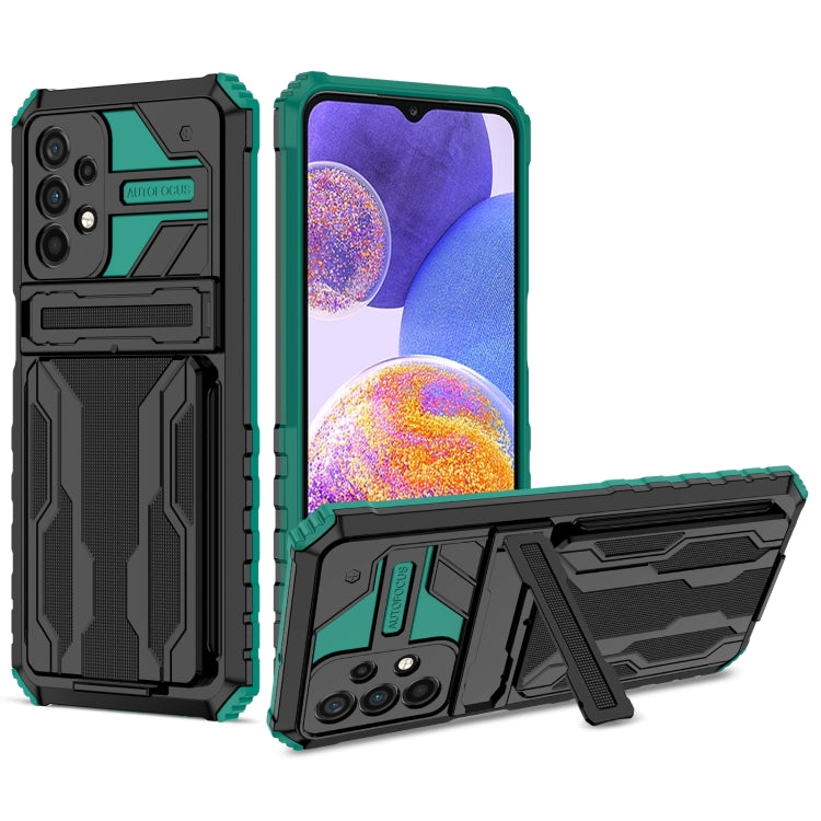 For Samsung Galaxy A23 4G / 5G Kickstand Armor Card Wallet Phone Case