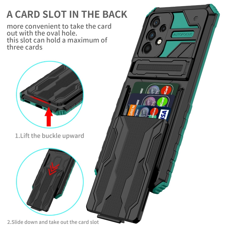 For Samsung Galaxy A23 4G / 5G Kickstand Armor Card Wallet Phone Case