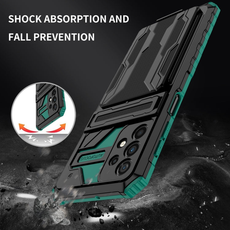 For Samsung Galaxy A23 4G / 5G Kickstand Armor Card Wallet Phone Case
