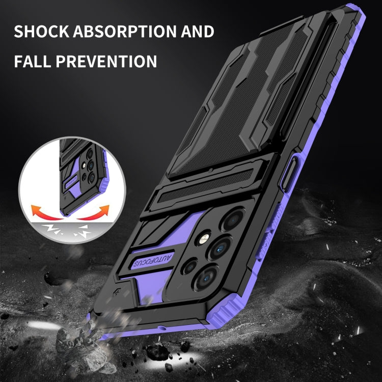 For Samsung Galaxy A23 4G / 5G Kickstand Armor Card Wallet Phone Case