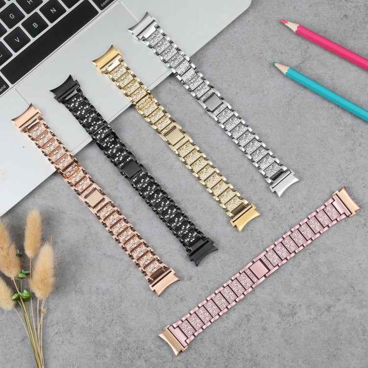 For Samsung Galaxy Watch5 40mm / 44mm Full Diamond Metal Watch Band