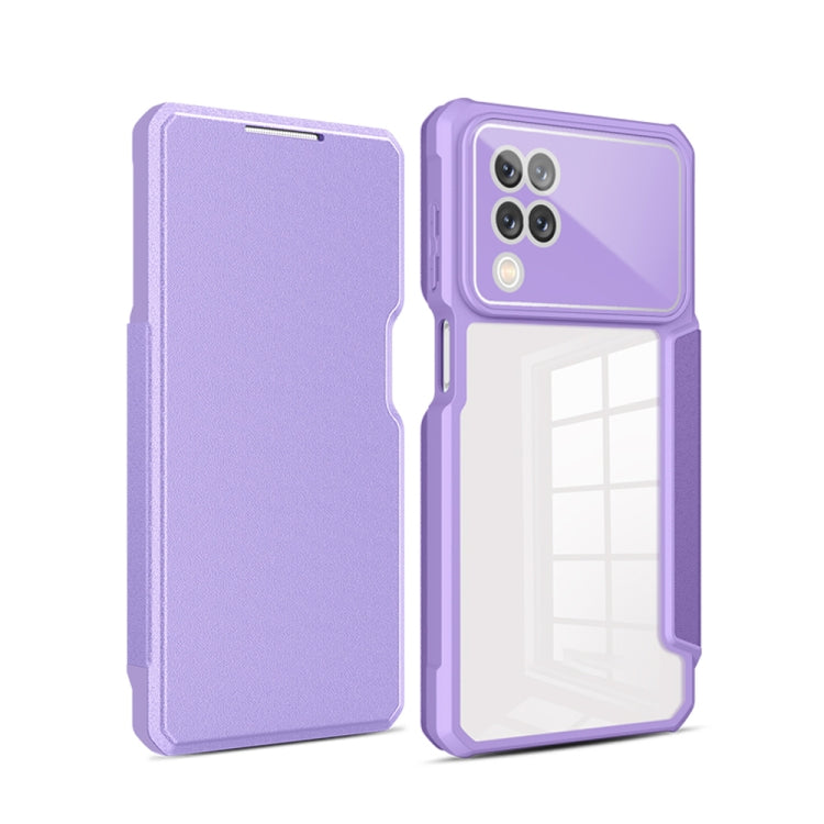 For Samsung Galaxy A12 Magnetic Flip Leather Phone Case