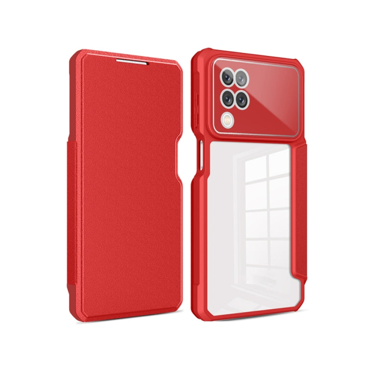 For Samsung Galaxy A12 Magnetic Flip Leather Phone Case