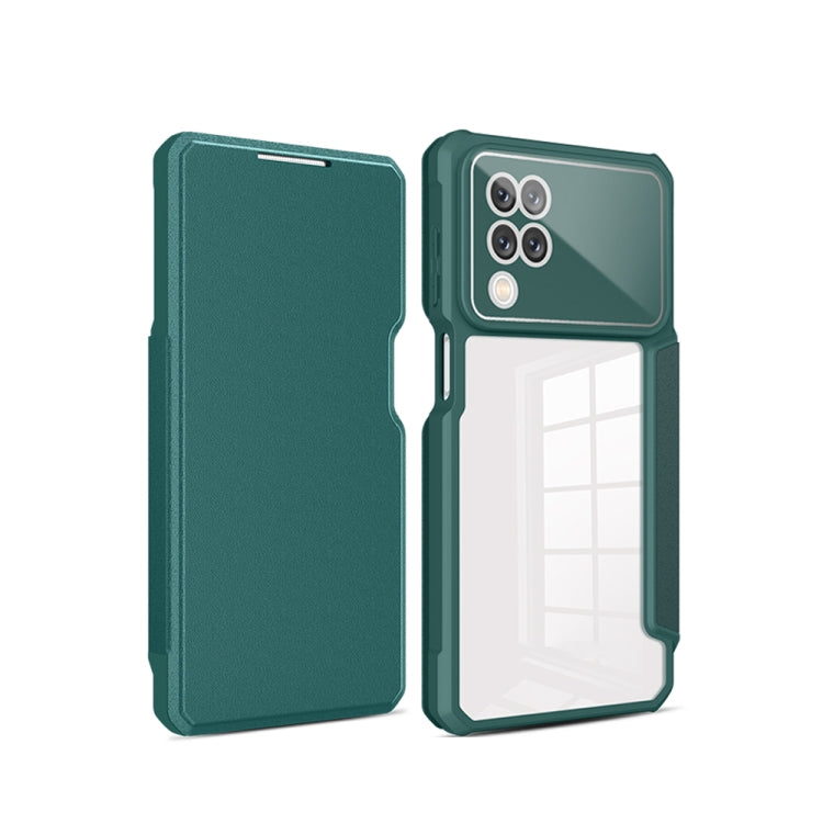 For Samsung Galaxy A12 Magnetic Flip Leather Phone Case