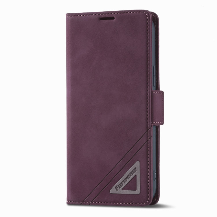 For iPhone 14 Forwenw Dual-side Buckle Leather Phone Case