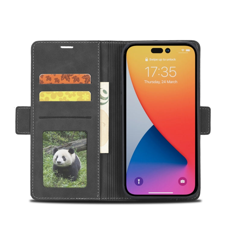 For iPhone 14 Pro Forwenw Dual-side Buckle Leather Phone Case